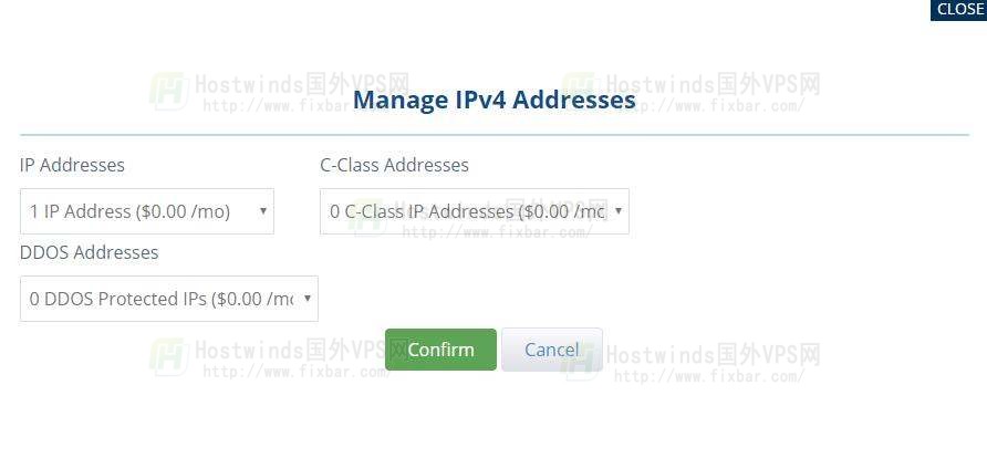 hostwinds编辑ip添加ip删除ip