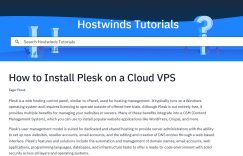 Hostwinds云VPS上安装Plesk