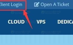 Hostwinds VPS官网登录截图