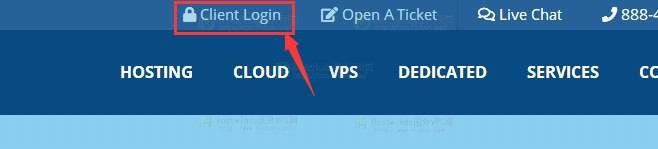 Hostwinds VPS官网登录截图