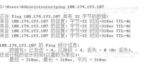 Hostwinds达拉斯ping