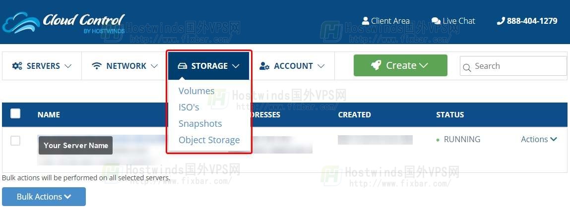 hostwinds后台控制版