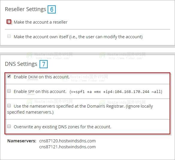 Hostwinds 如何创建cPanel帐户？