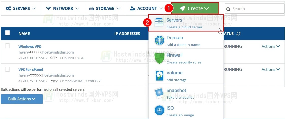 hostwinds安装cpanel教程