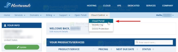 选择Cloud Portal