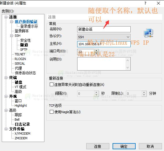 输入 IP 和端口