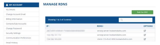 如何设置rDNS